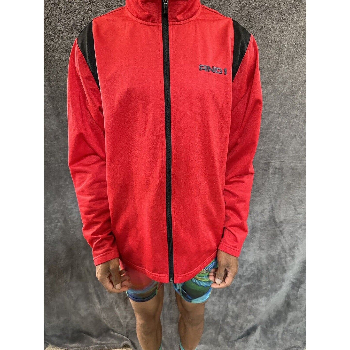 Men’s Red Full Zip AND1 Large Jacket