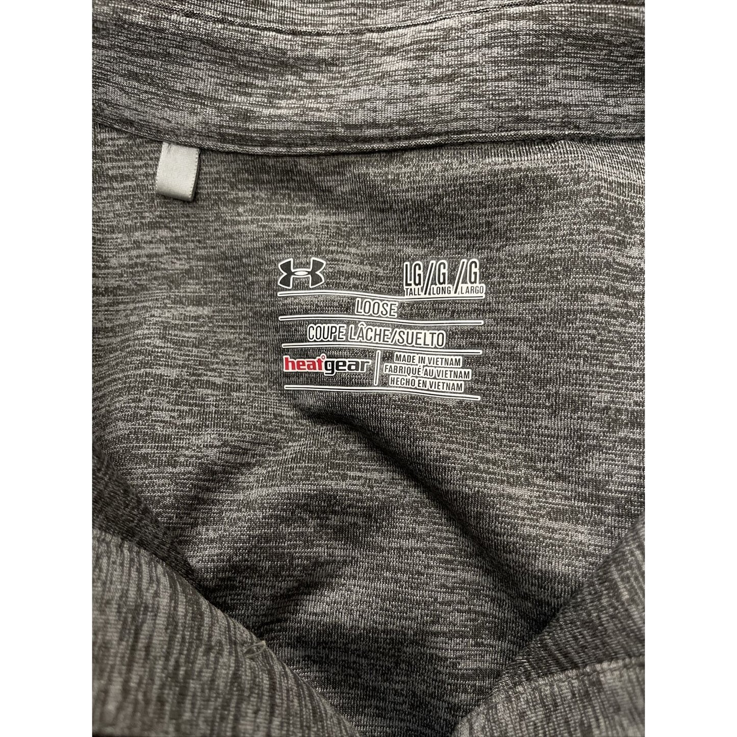 Under Armour Gray Loose Polo Heatgear Large Wardogs Football