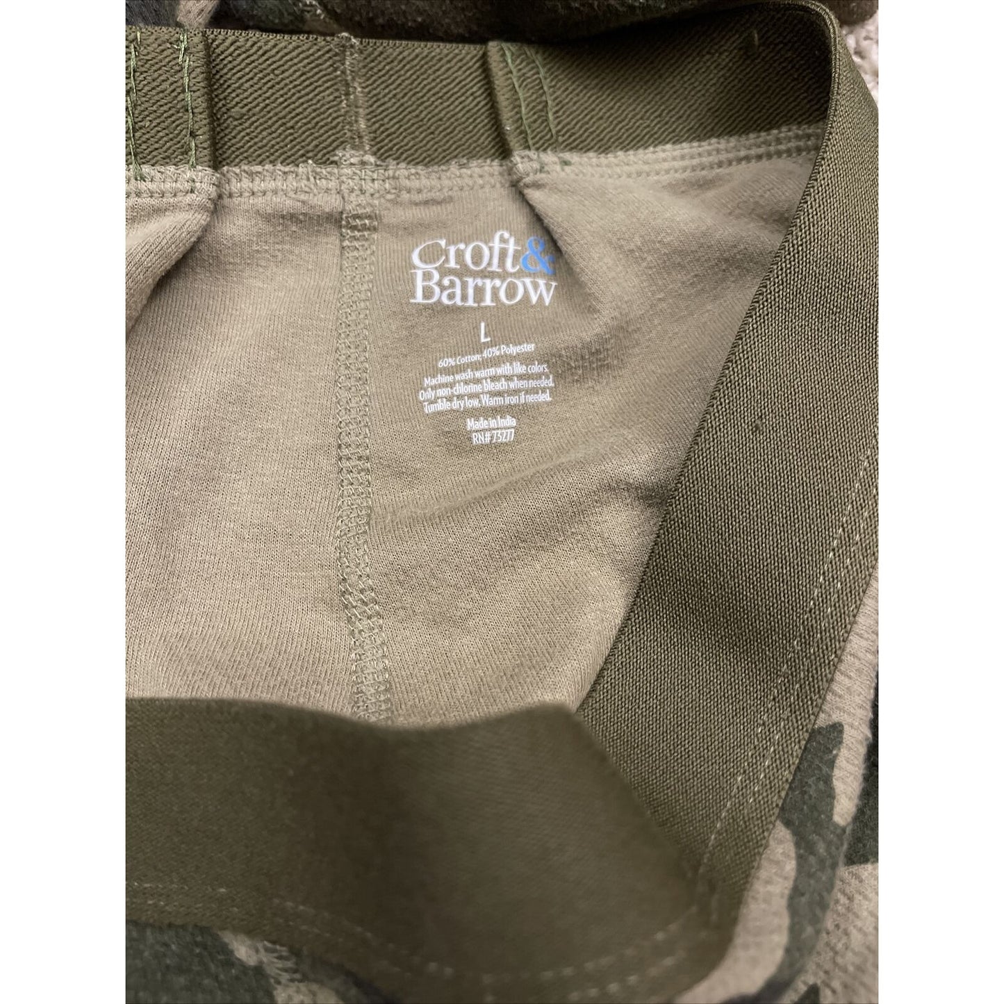Men’s Large Camo Croft And Barrow sleepwear lounge thermals