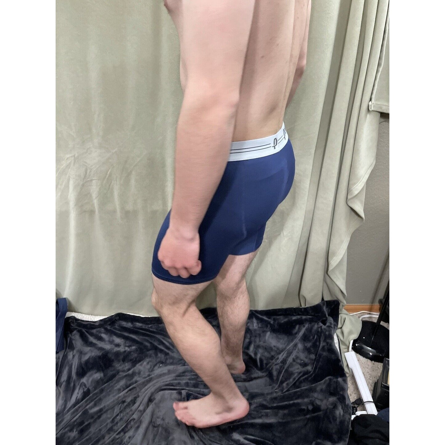 Men’s Navy Blue Penn Compression Shorts Medium 10% Spandex