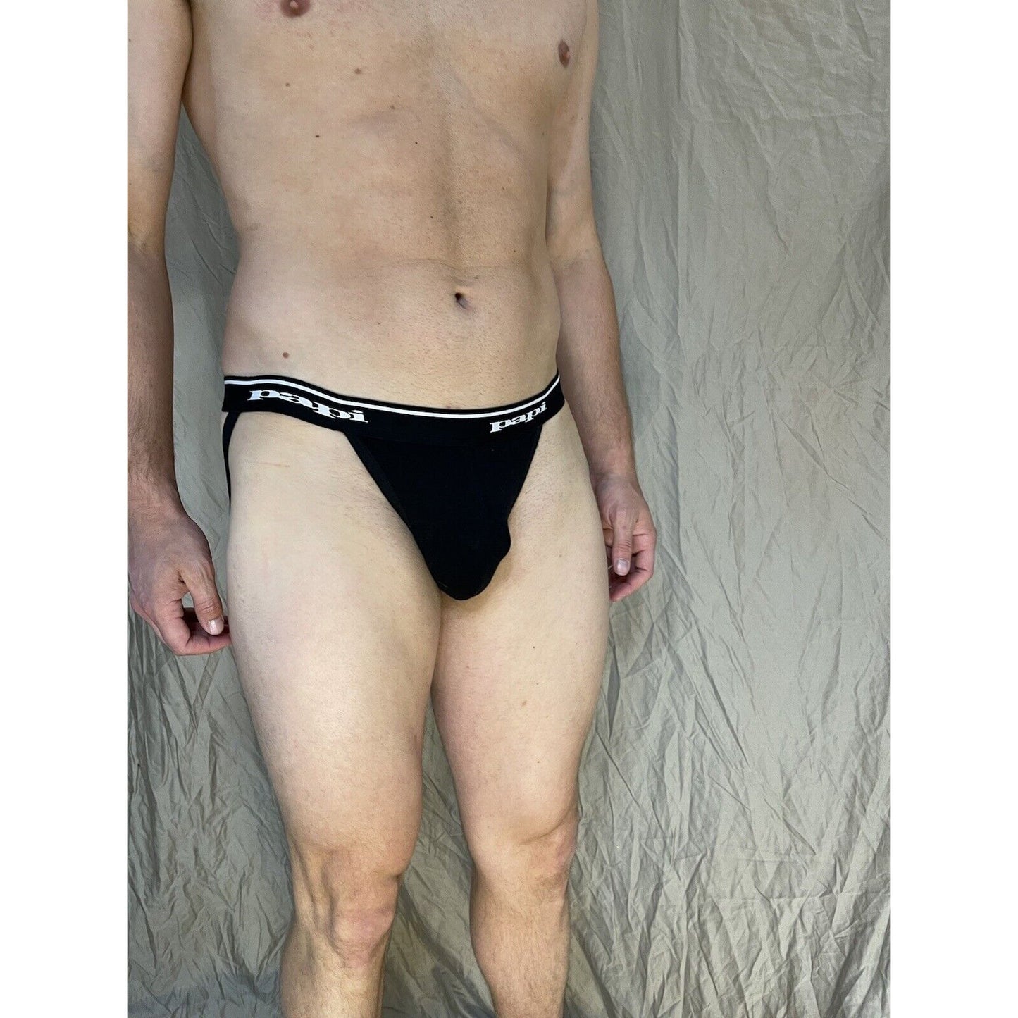 men's jockstrap jock black medium