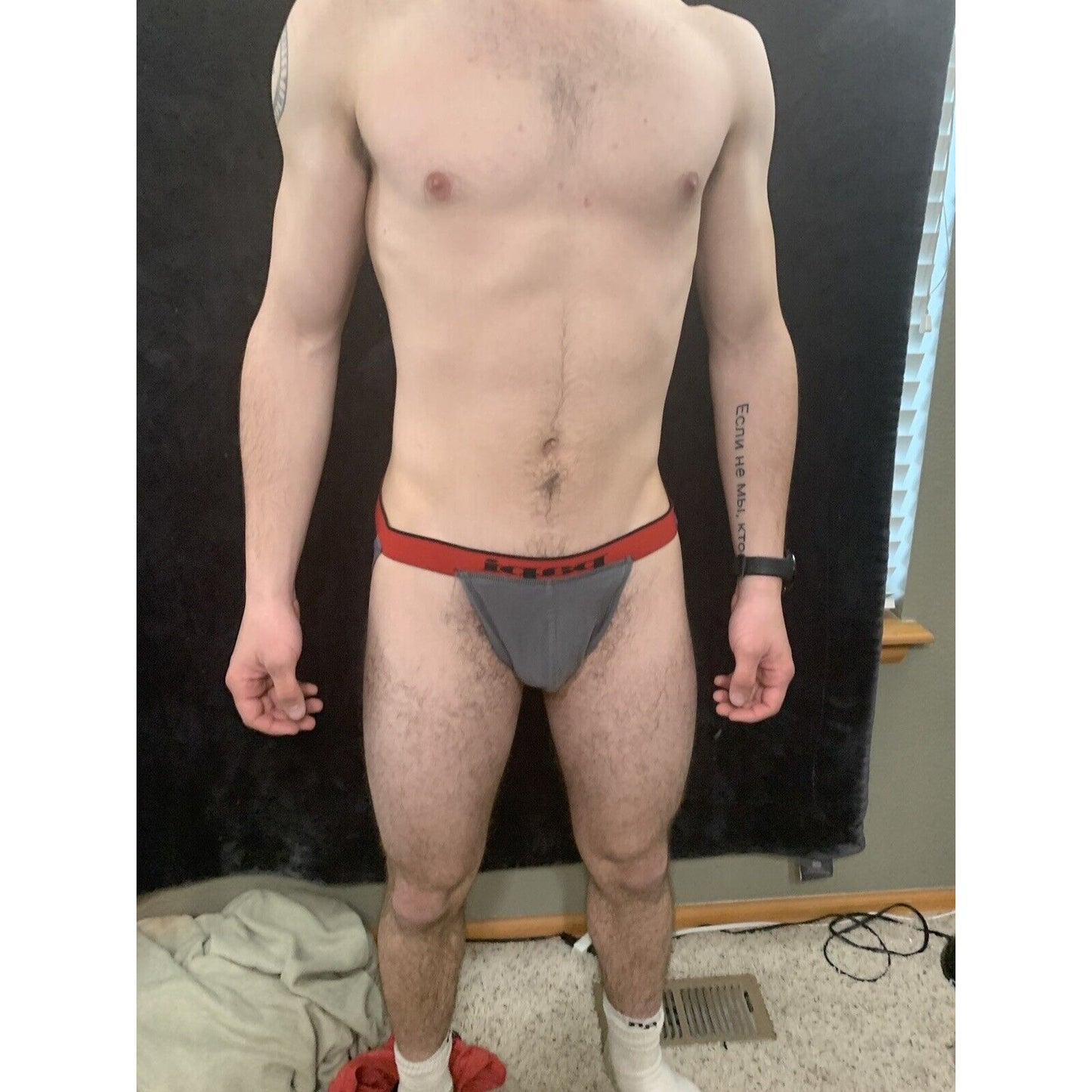 Men's Gray Pouch Papi Jockstrap Jock New And unworn XL