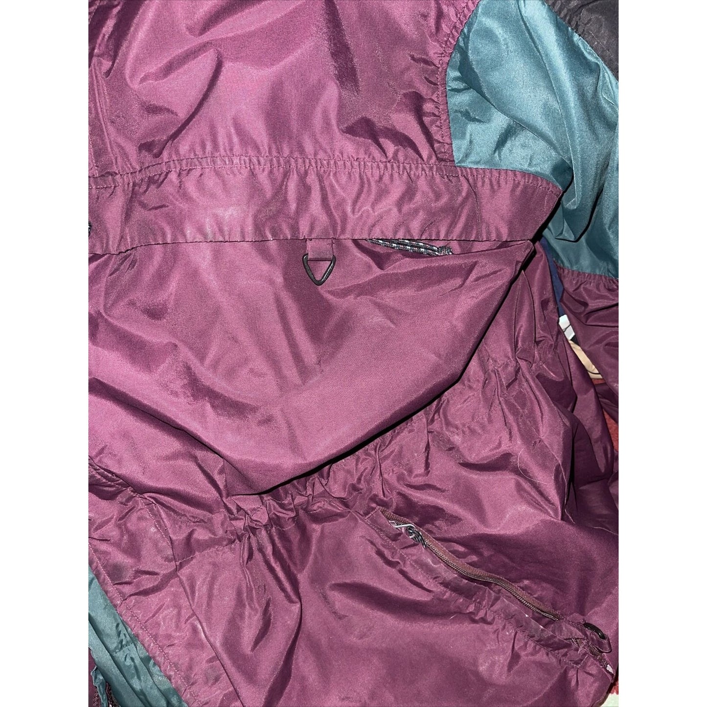Columbia Sportswear purple and green thick snow jacket