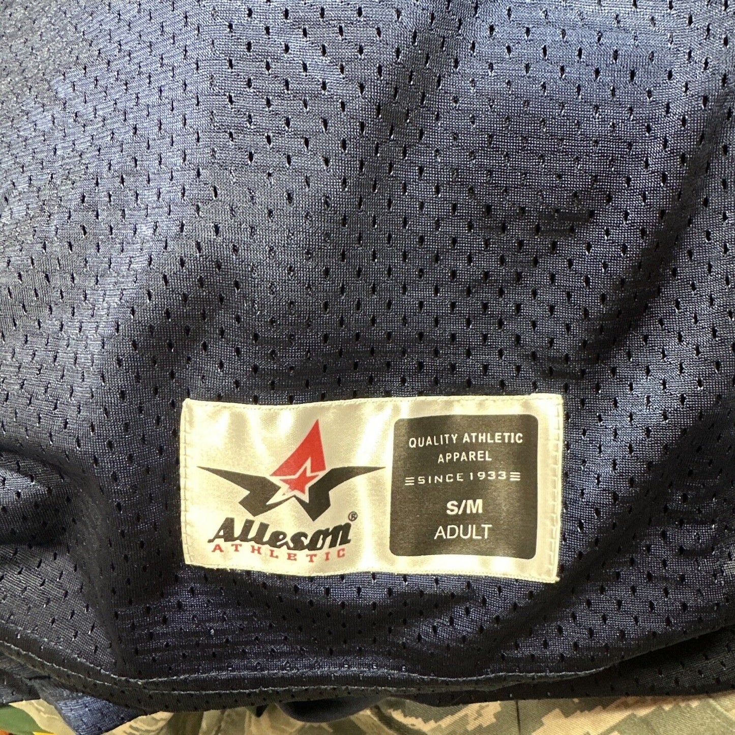 Men’s Dark Blue Alleson Athletics Small Football Jersey