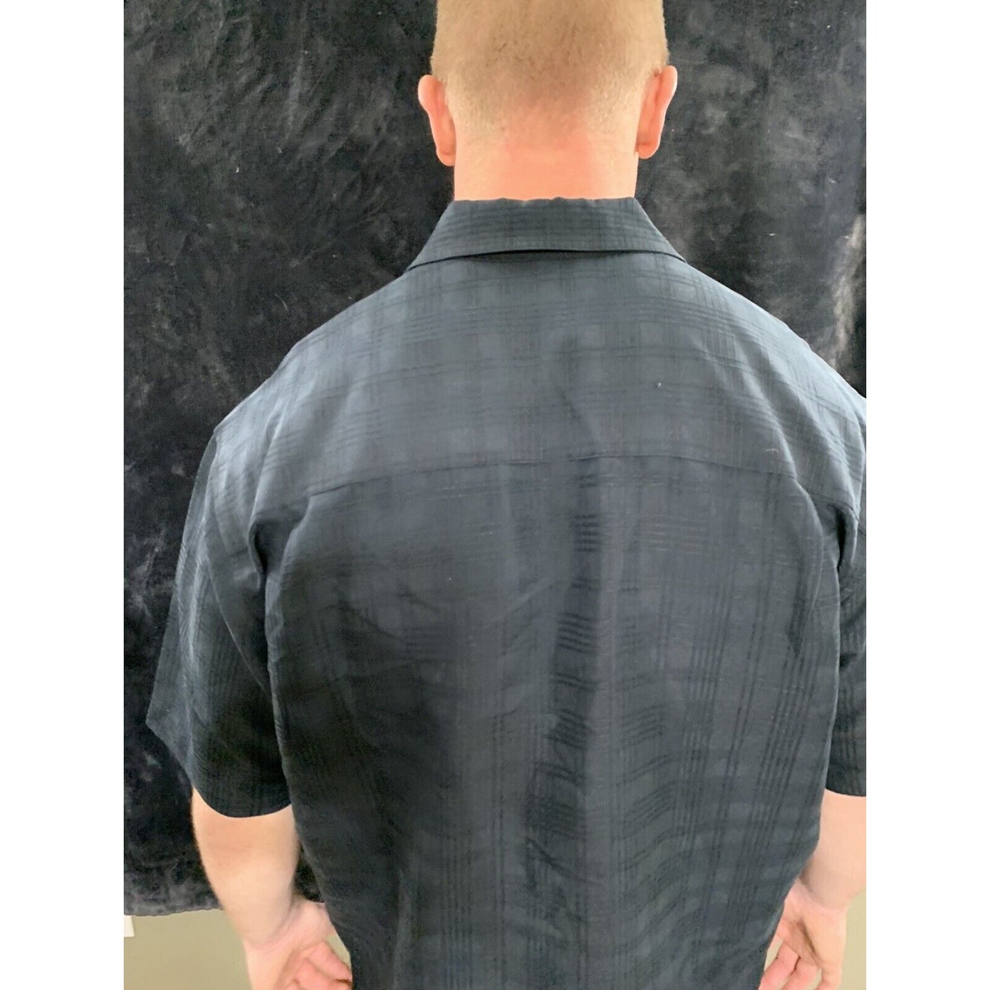 John Henry Ultra Feel Medium Black 65% Modal 35% Poly Blend Casual Men's Shirt
