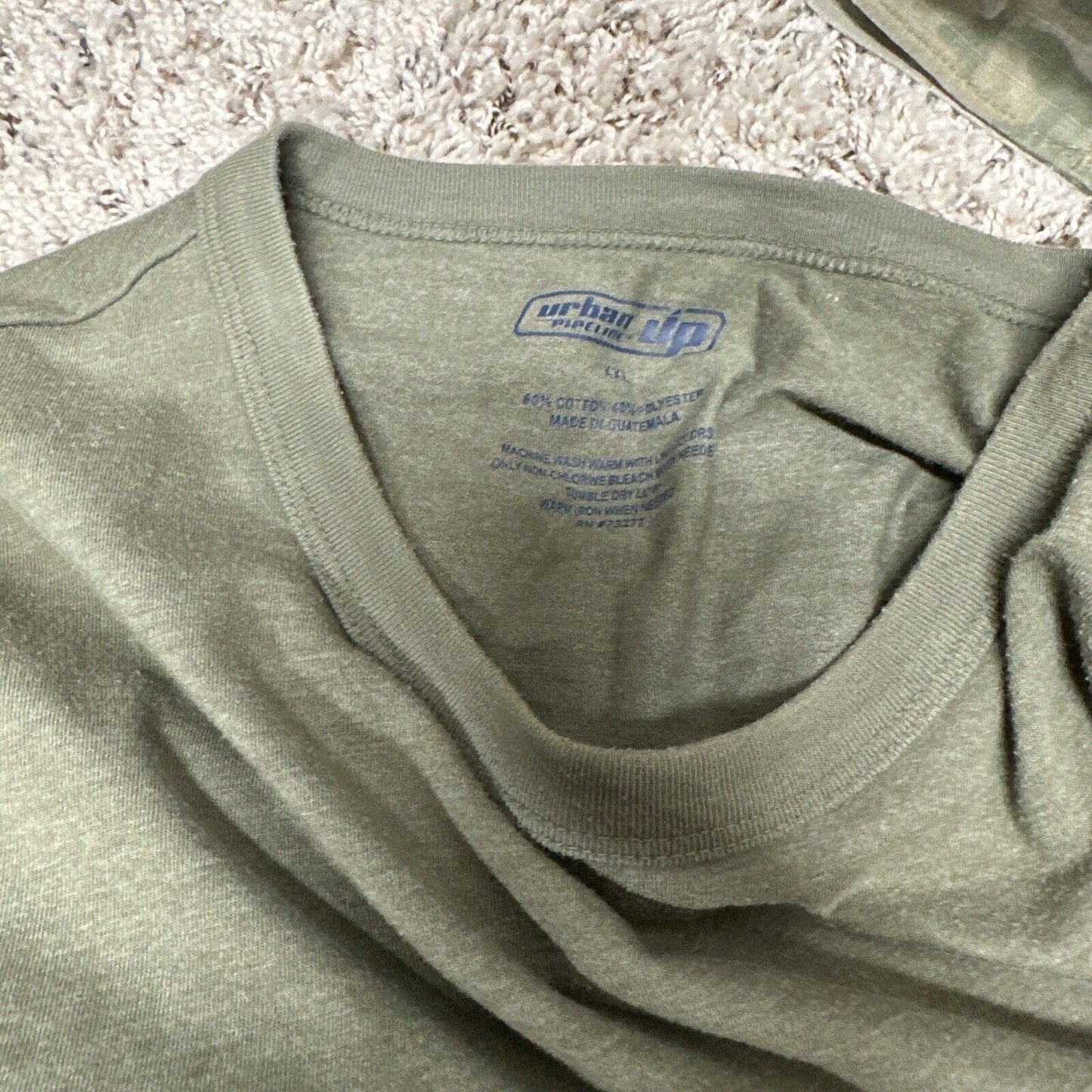 Men’s Urban Up Pipeline XXL Olive Green Marine Usmc Short Sleeve Tshirt