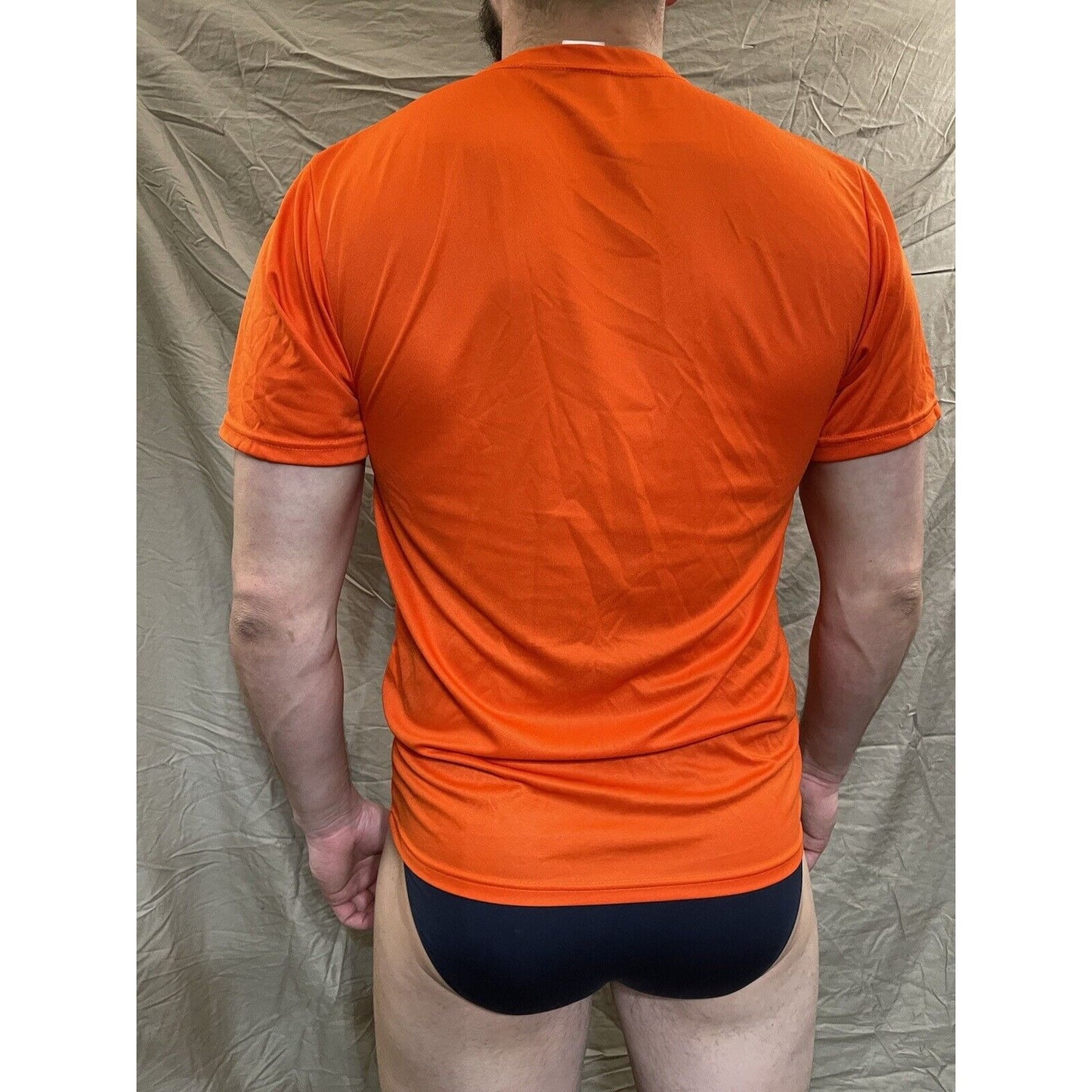 Men's augusta sportswear medium orange compression shirt