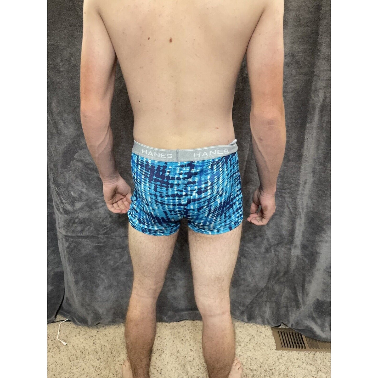 boy's XL hanes aqua blue boxer brief