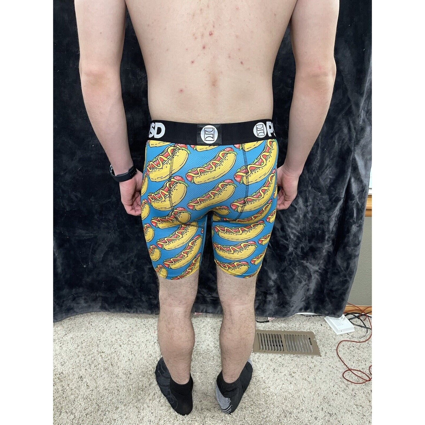 PSD Men's Size Medium Hot Dog Boxer Brief Underwear New