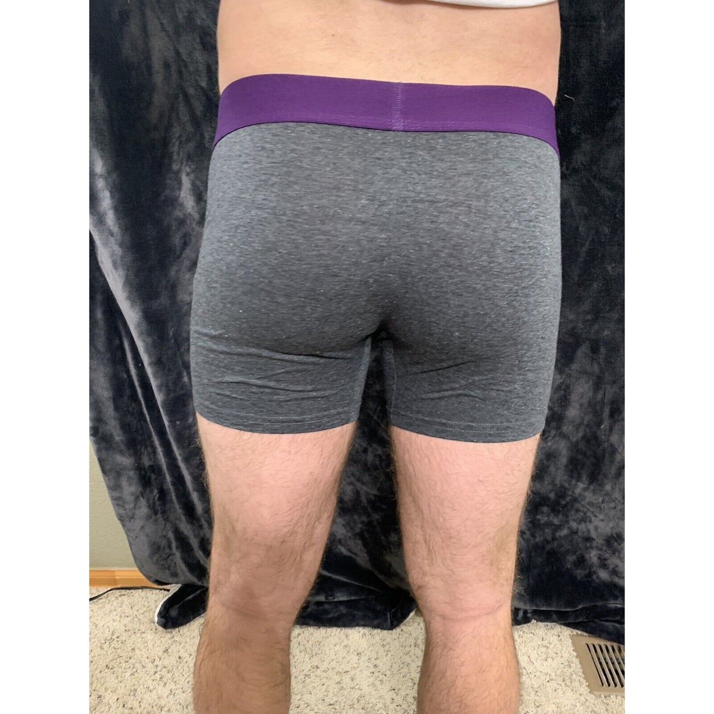 Aeropostale Stretch Boxer Briefs Dark Gray Men’s Large - 5% Spandex