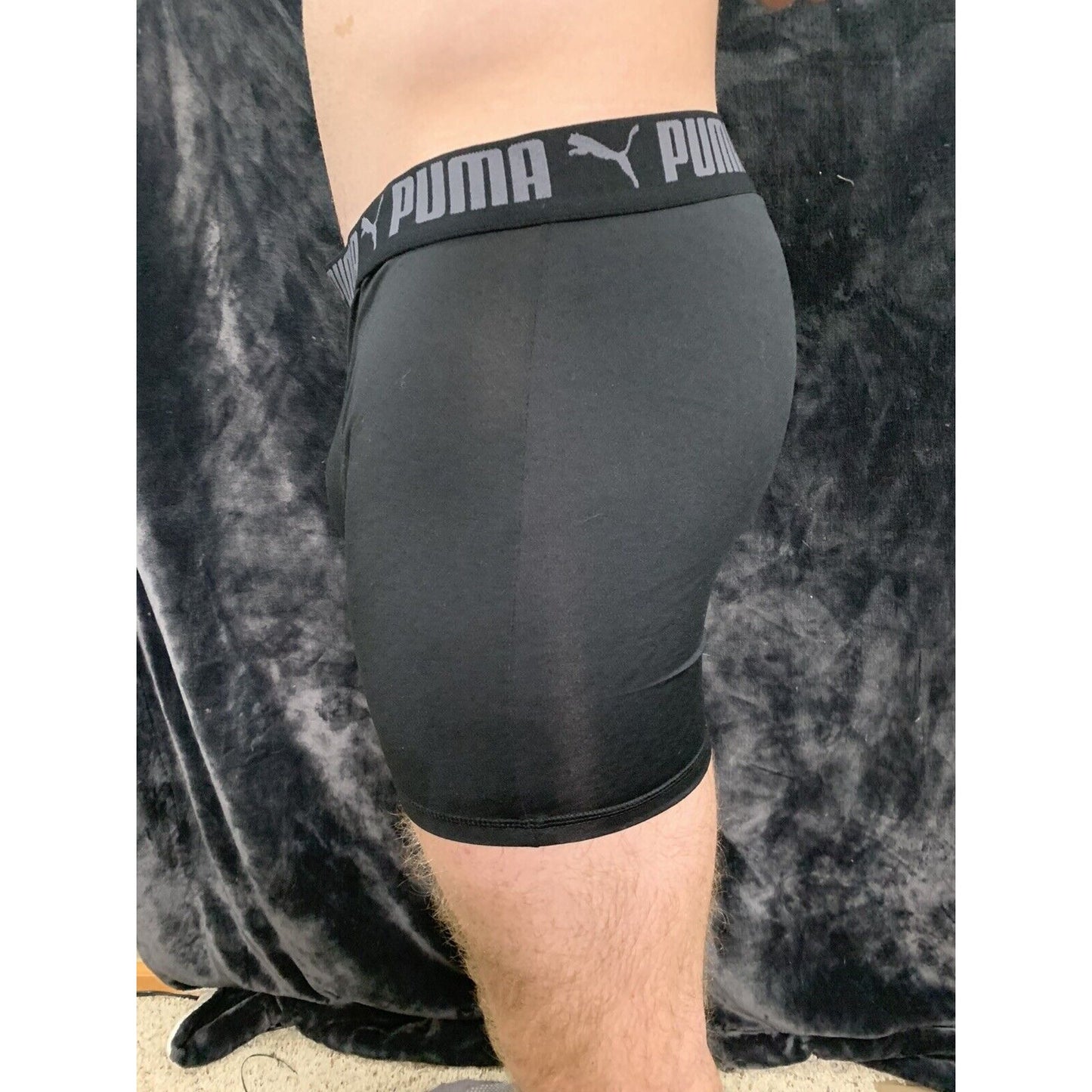 Puma Men’s Black Compression Shorts Extra Large XL 10% Spandex