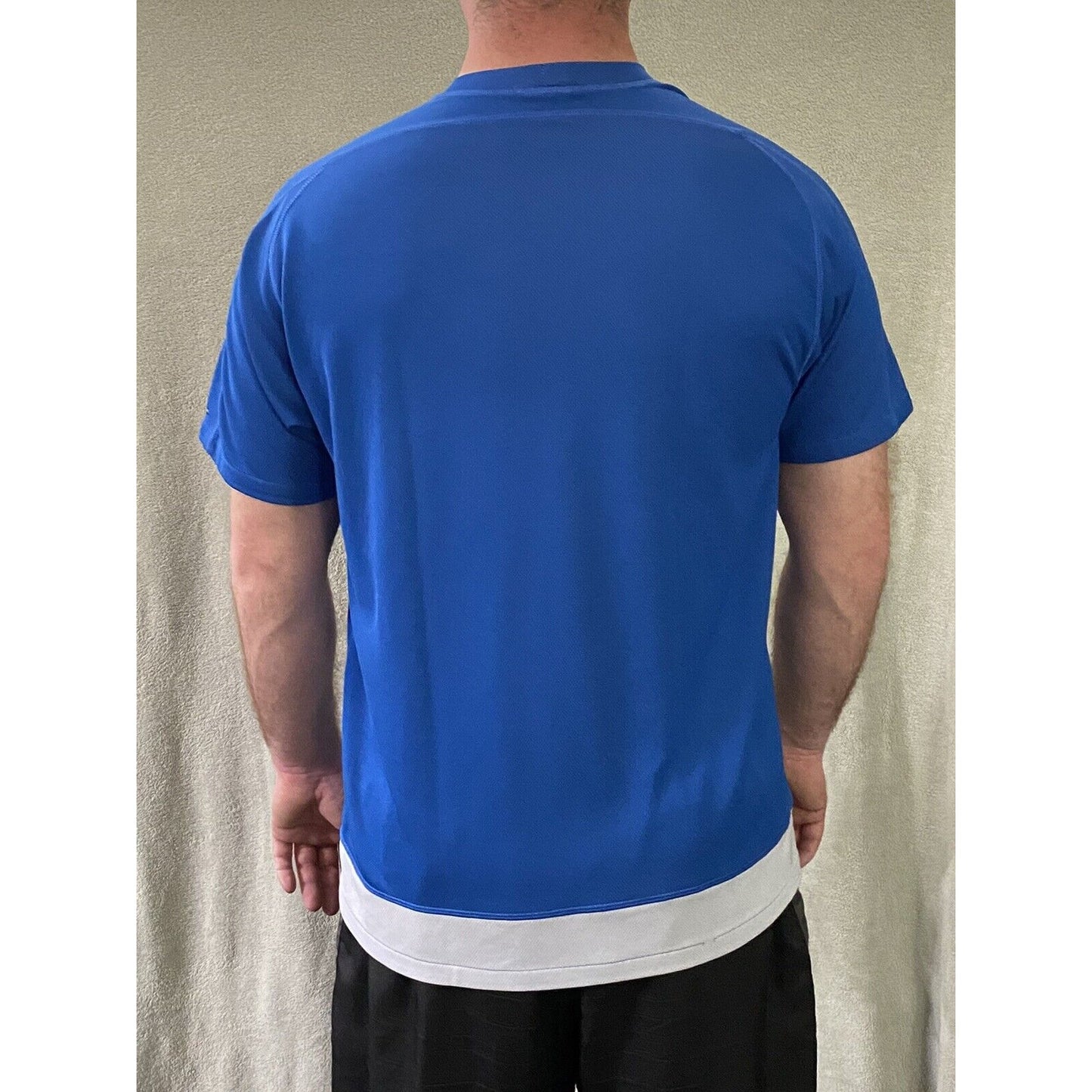 NIKE DRI-FIT Men’s Large Blue Athletic Gym Training Polyester Shirt (no Tags)