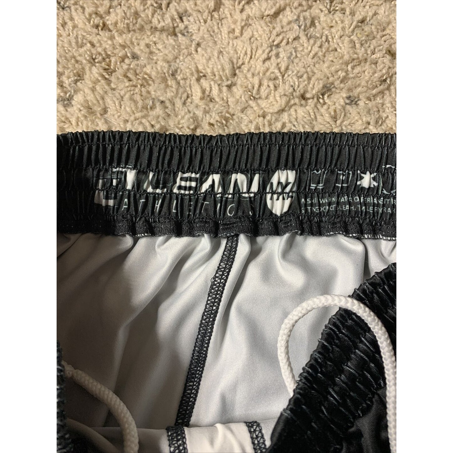 Lean Athletics Black And Maroon Youth XL Wrestling Shorts Stretchy Material