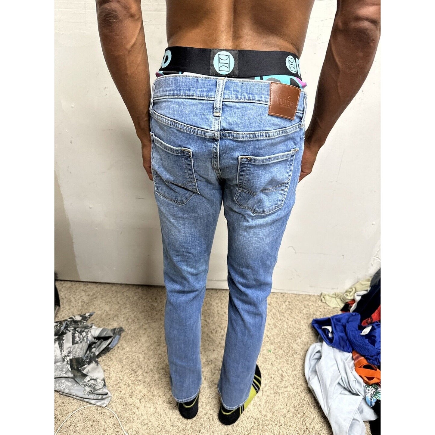 Men’s Hollister 31 X 32 Skinny Fit Advanced Stretch Blue Jeans