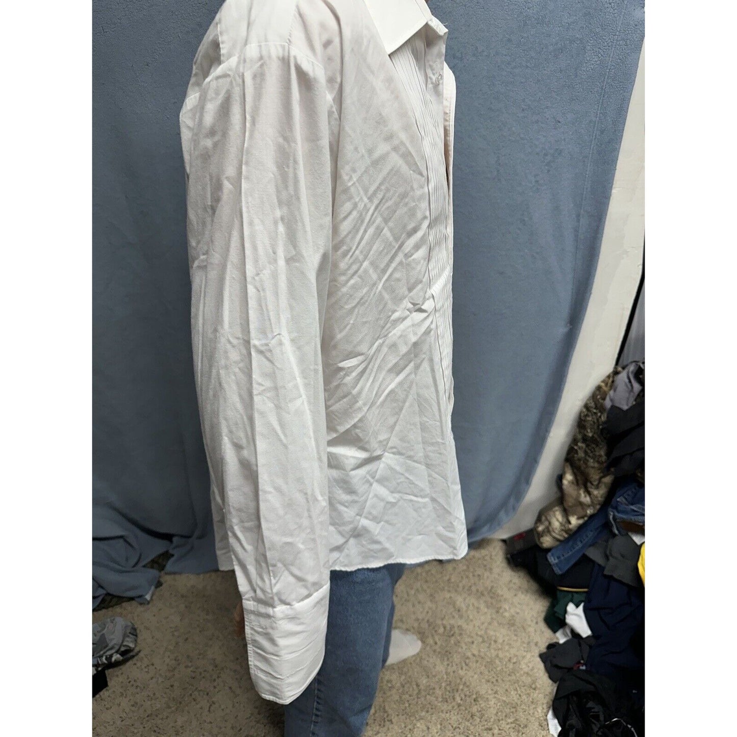 Air Force White Mess Dress Aetna Shirt 17 / 35 Long Sleeve Uniform