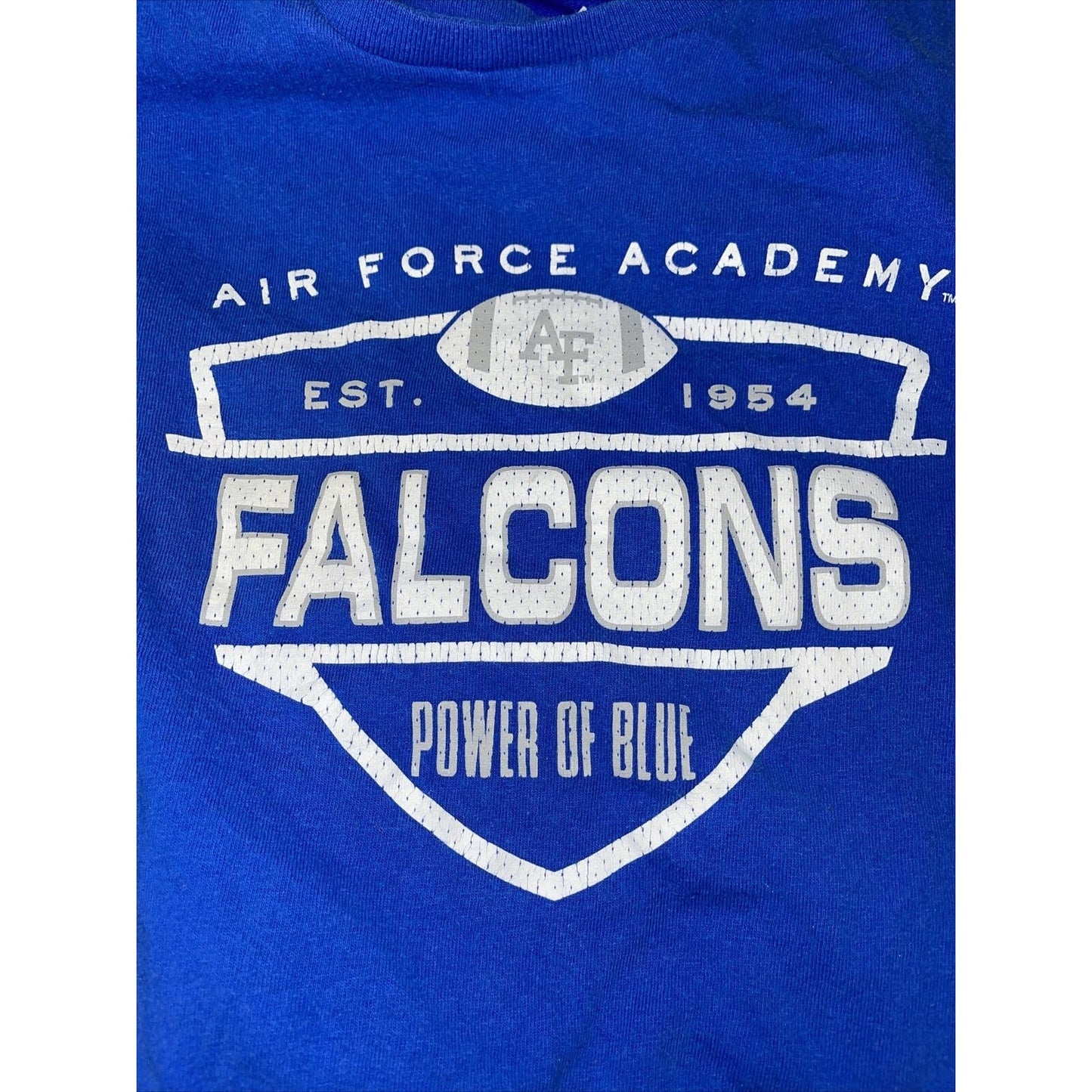 Men’s Air Force Academy Falcons Football T-shirt Medium Power Of Blue