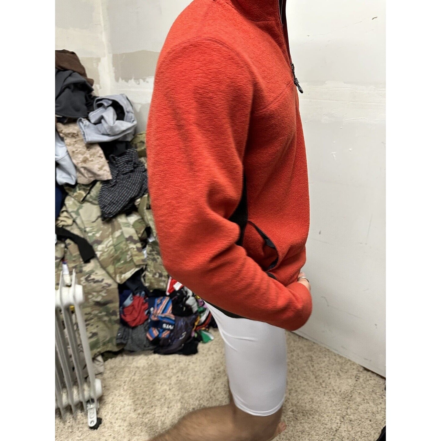 Men’s Red Small 1/4 Zip Gap Pullover Jacket