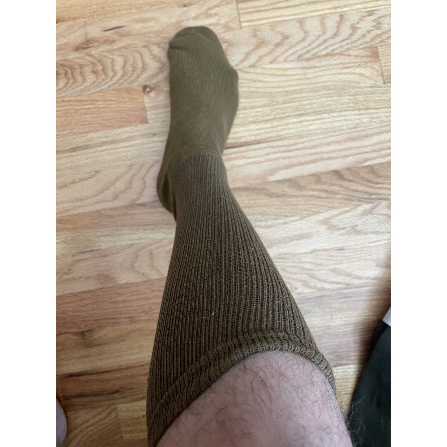 Military Defense Logistics Agency Boot socks XL brown 80% cotton 18% nylon New