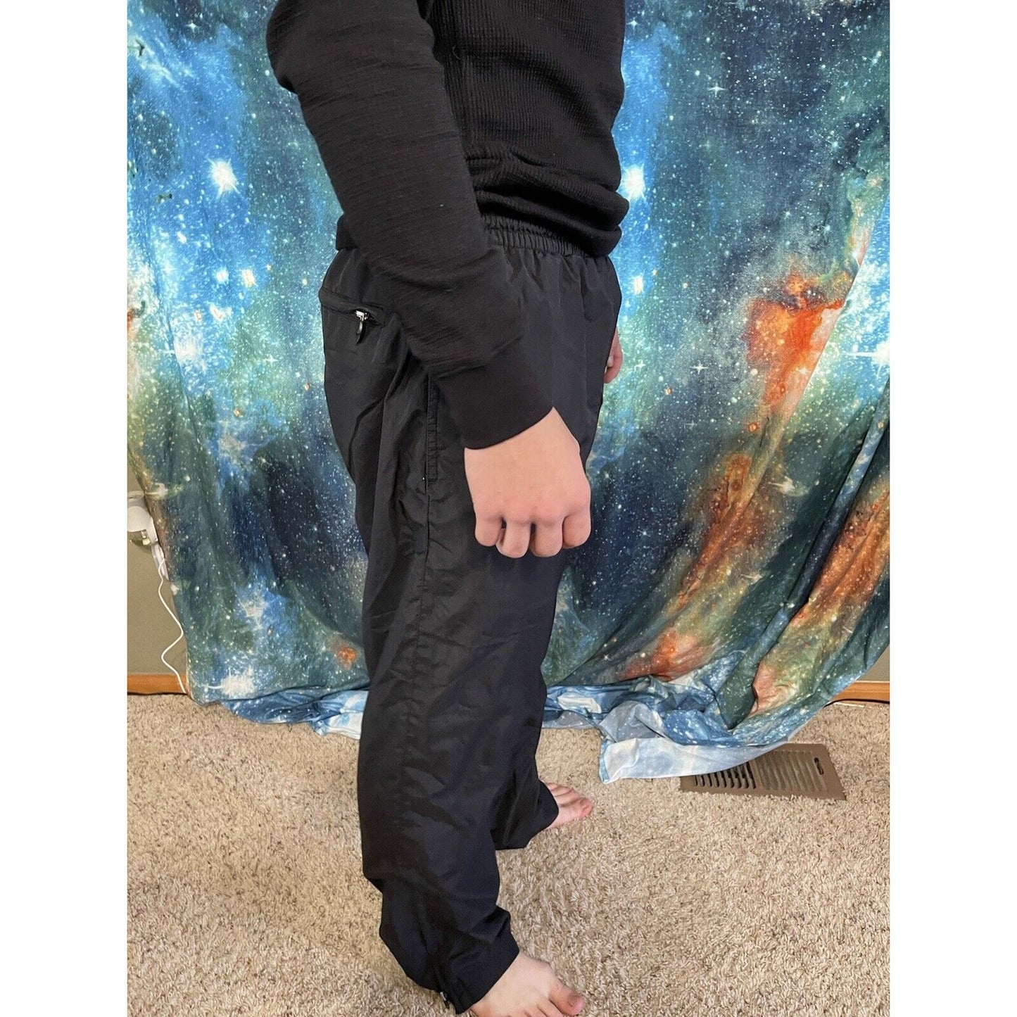 Men’s black champion medium track pants workout pants