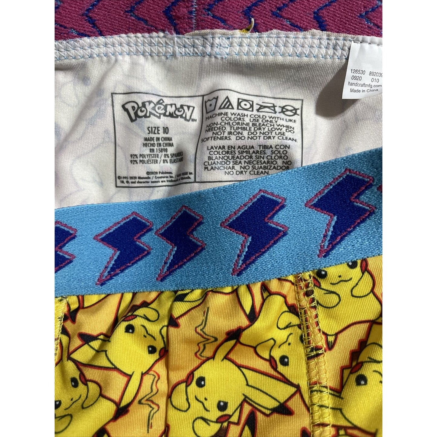 Boy’s Size 10 Pokemon Pikachu Compression Shorts