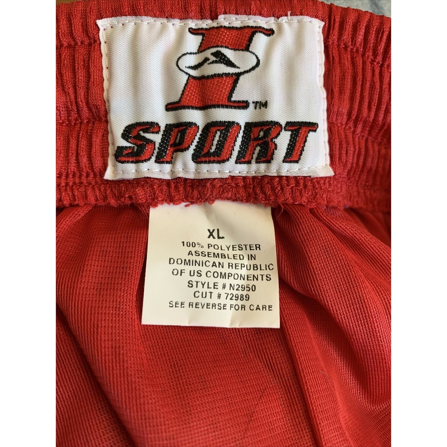 AI Sport Red Mesh Workout Basketball Shorts Men’s XL