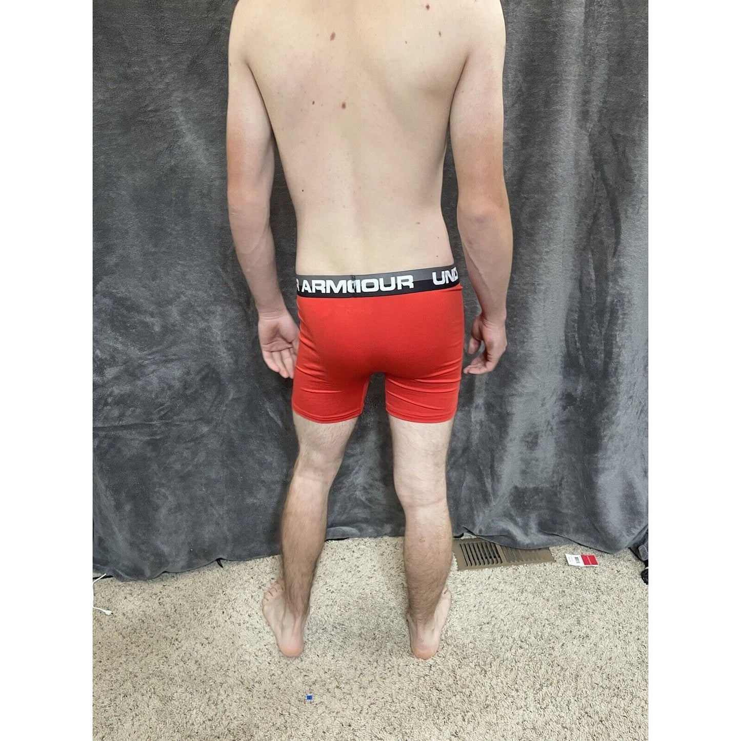boys youth xl under armour boxerjock red with black and gray band