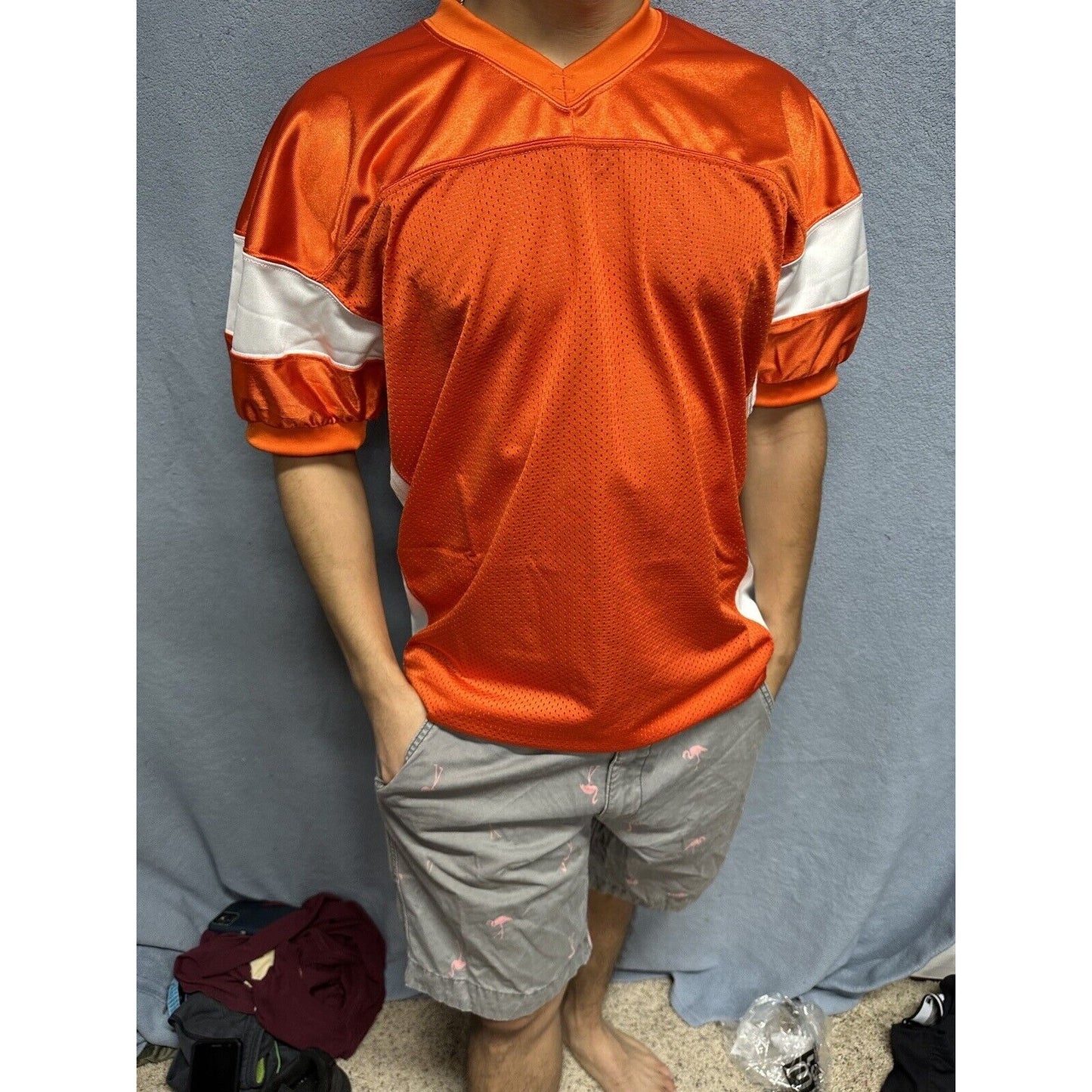 Men’s Orange Champro Sports Medium Football Jersey