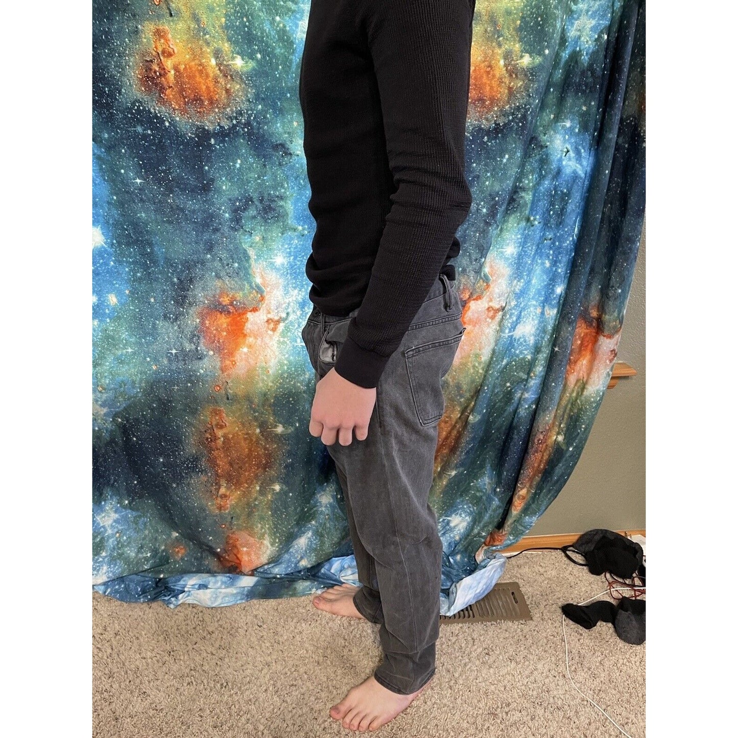Men’s Black Old Navy Skinny jeans 36” x 30”