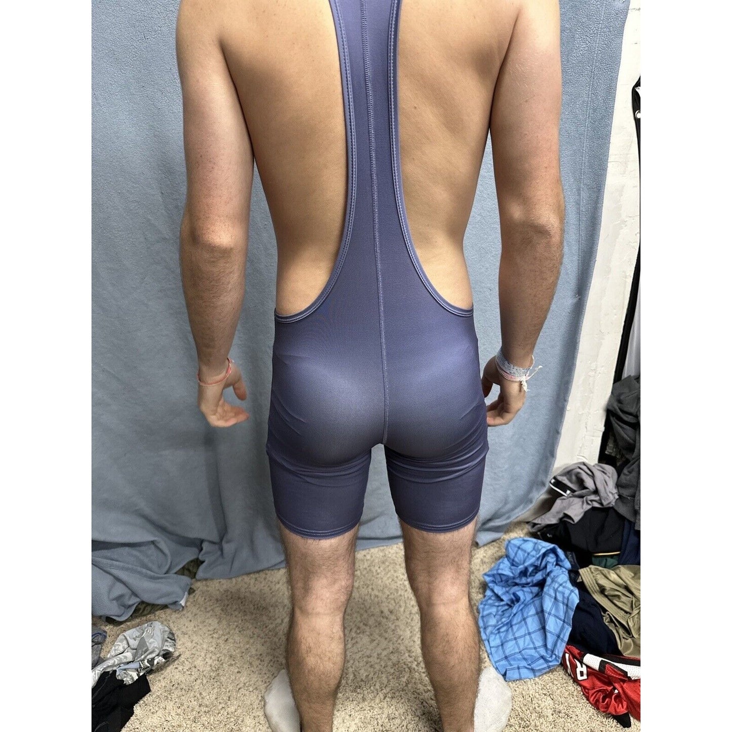 Men’s Tauwell Athletics Gray Wrestling Singlet