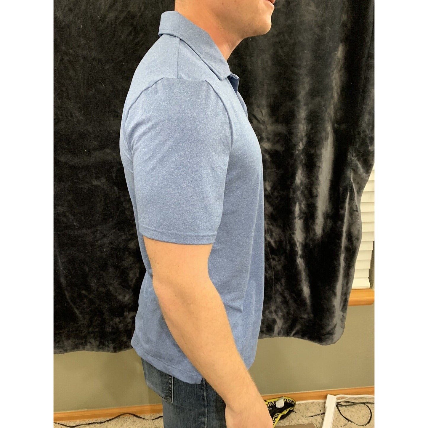 32 Degrees Cool Golf Polo Men’s Light Blue Soft Fabric Shirt Large
