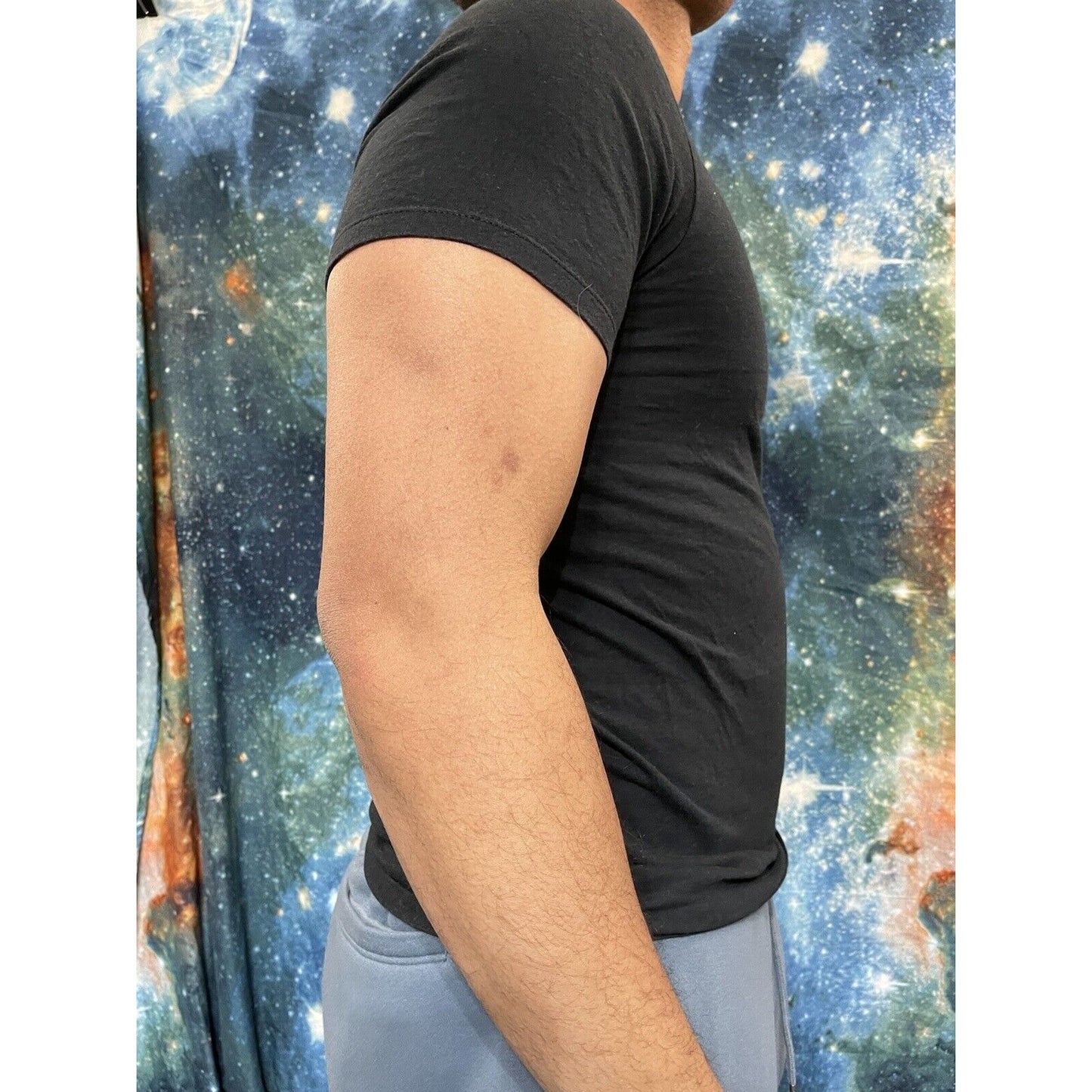 Nike Air Mens T-Shirt Athletic Short Sleeve Swoosh AIR Logo Graphic Gym Active