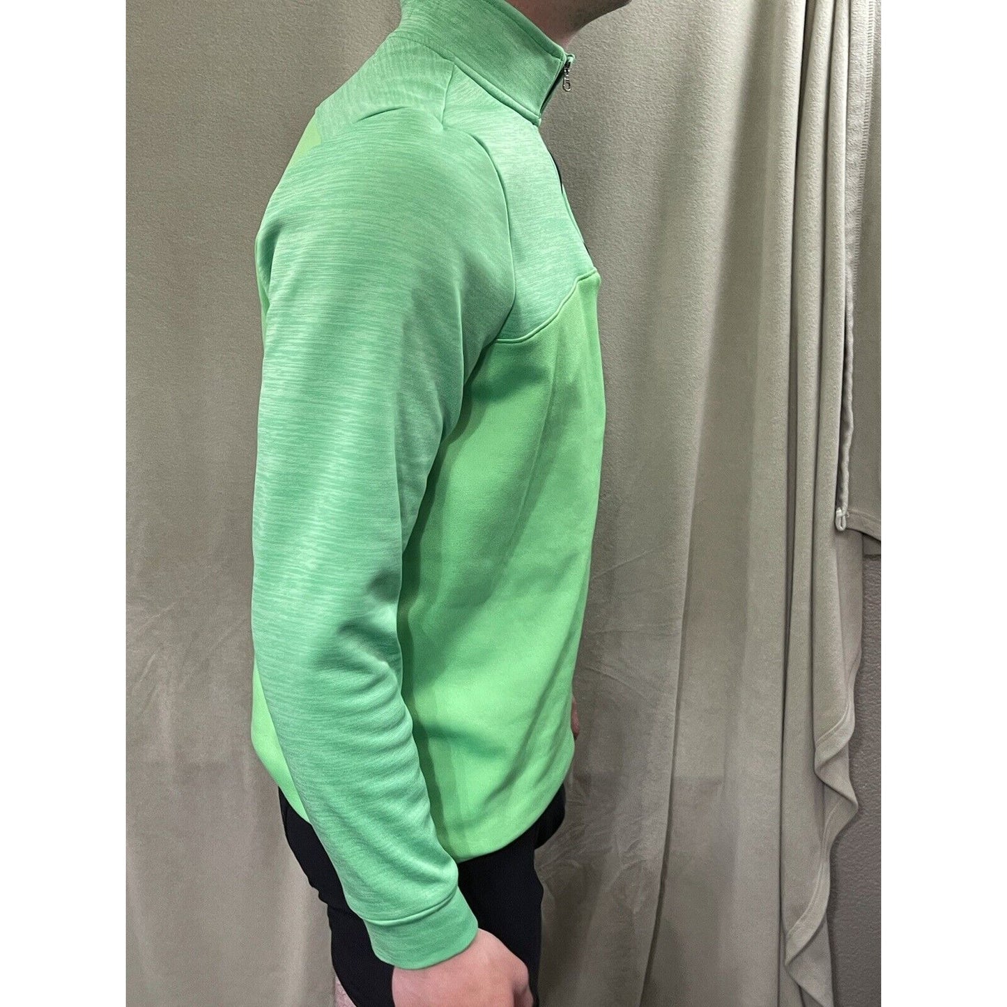 Under Armour Lime Green Lightweight Fleece Jacket Men’s Small