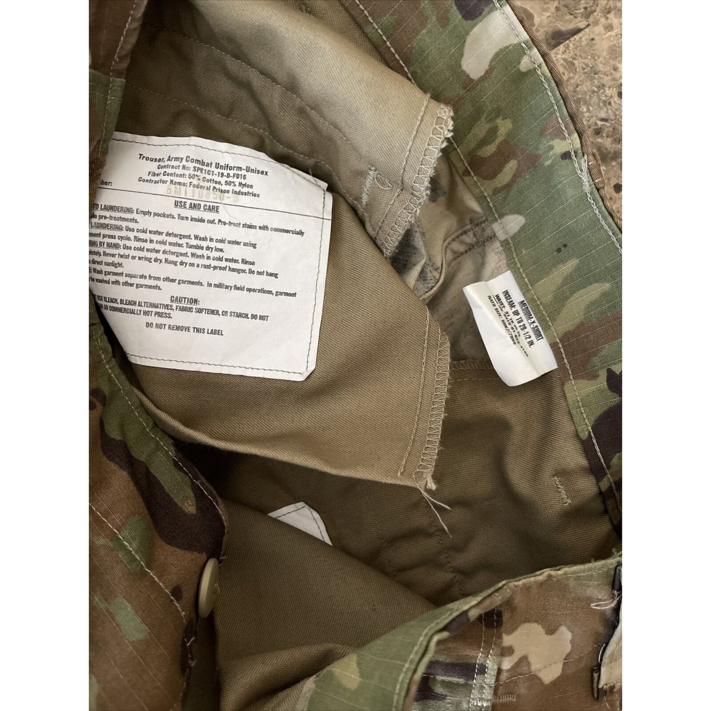 men’s ocp pants trousers army combat medium extra short air force space force