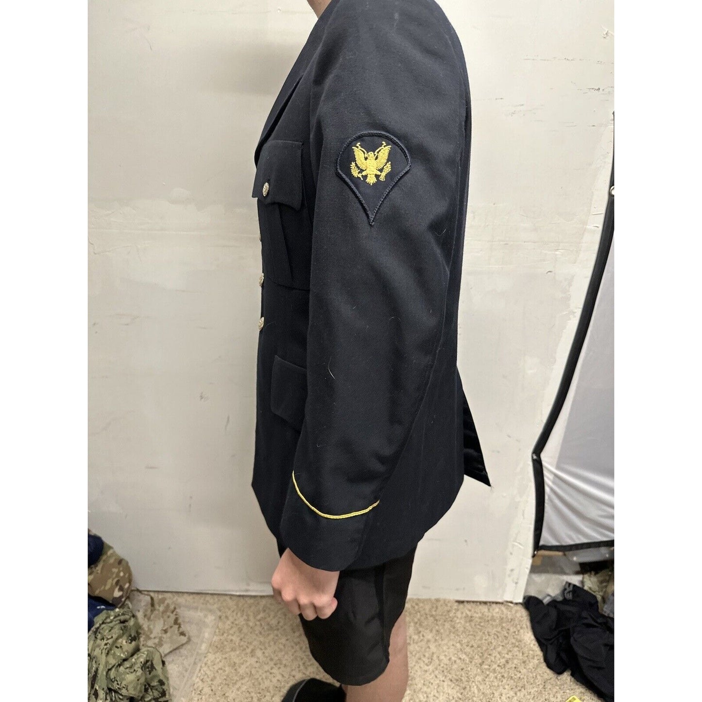 Army Service Coat Men’s 38 RC Specialist Rank poly/wool defense logistics