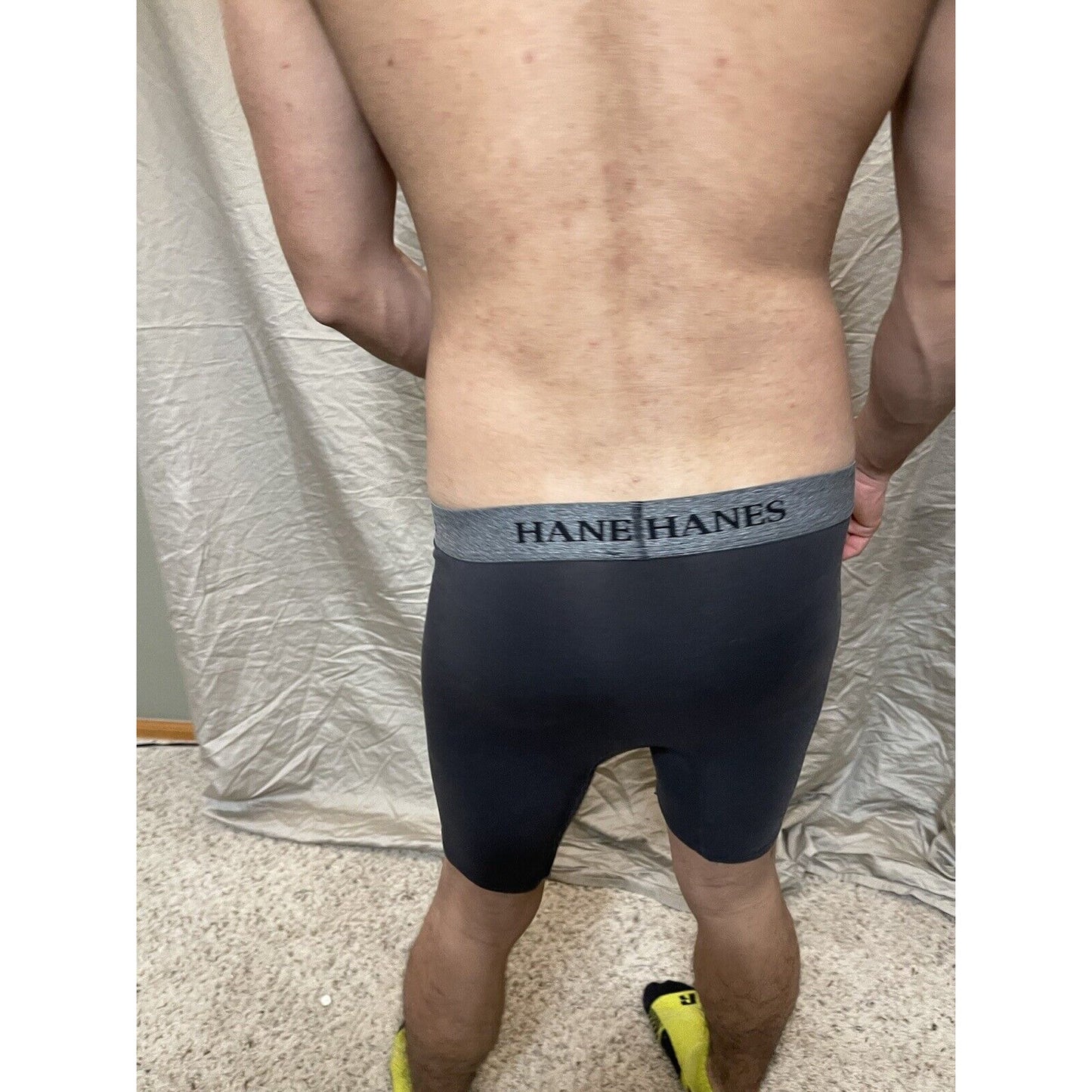 men's black hanes most comfortable medium boxer briefs