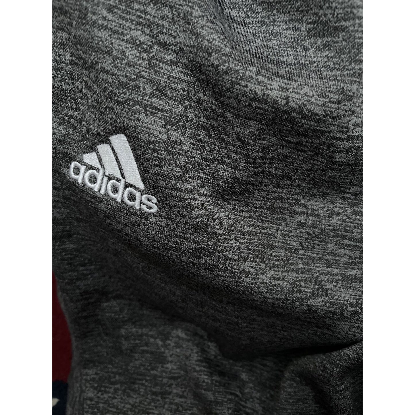 Men's Adidas Medium Gray Sweat pants athletic zip pockets Climawarm