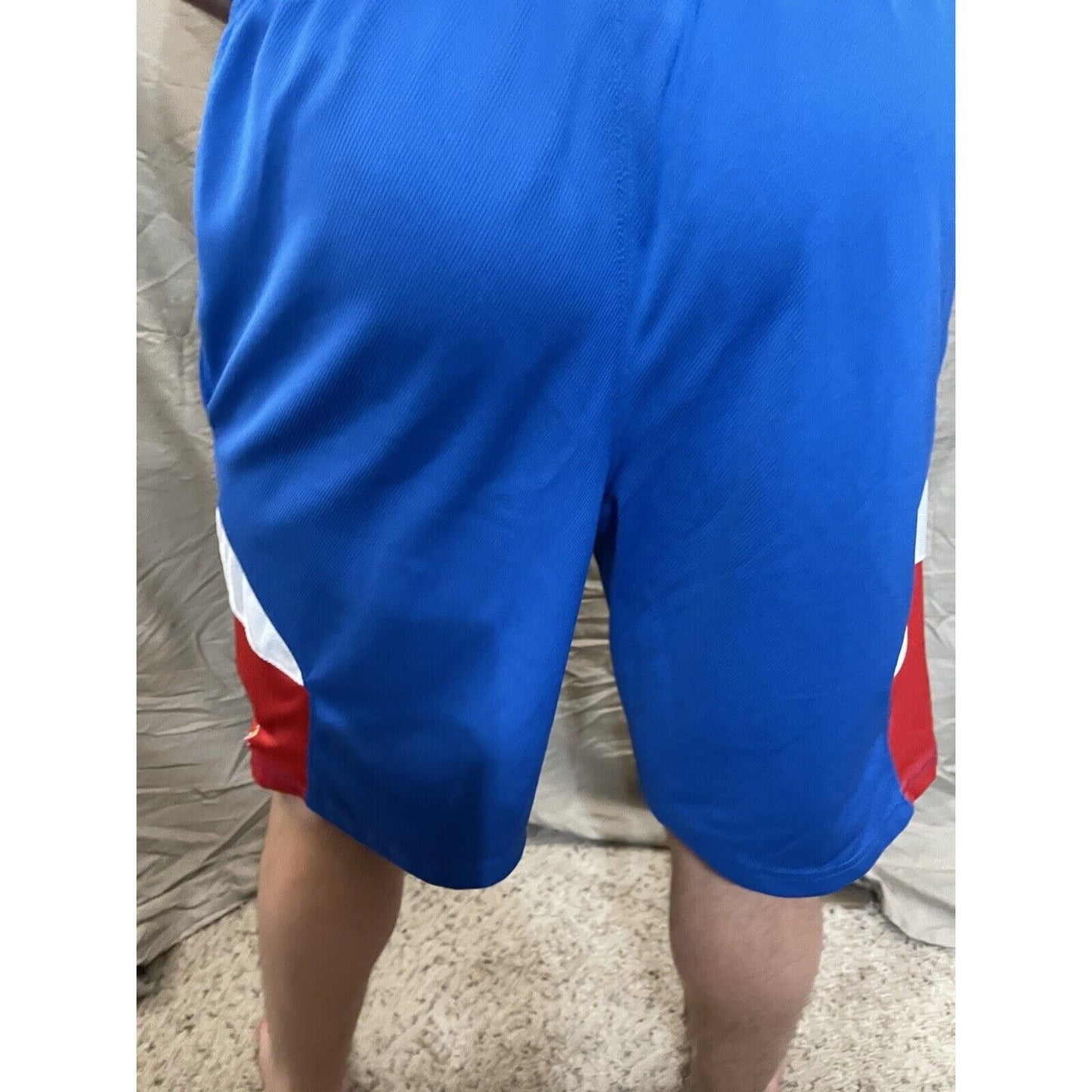 Men's Pro Edge Medium Kansas University Basketball Shorts Blue