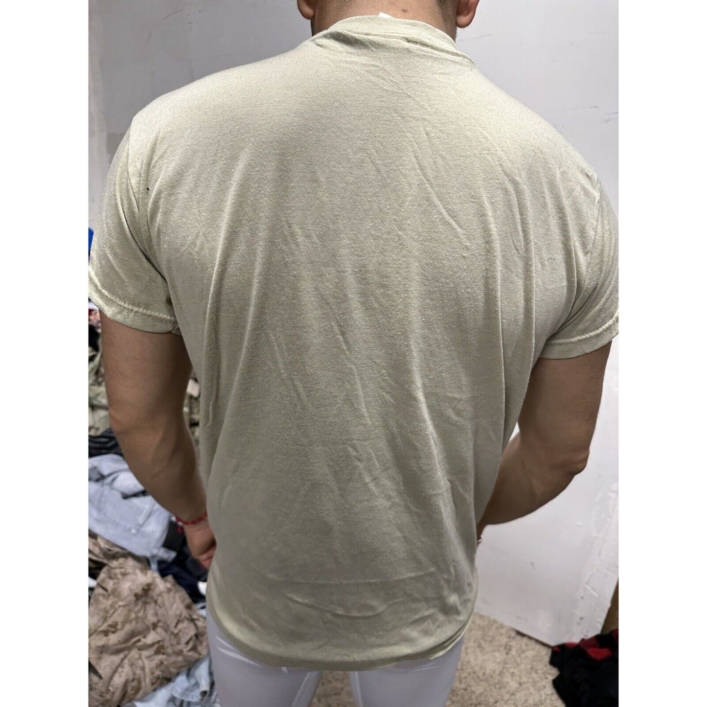 Men’s ABU Air Force Civil Air Patrol Sand Tshirt Medium Polyester