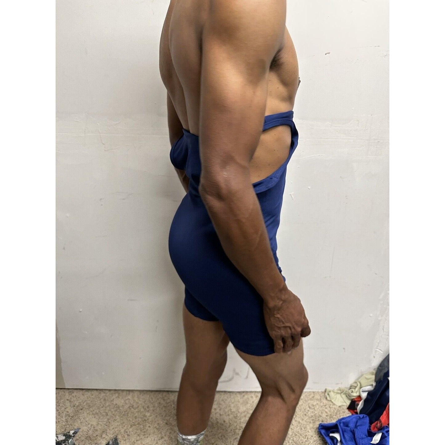 Youth Boy’s XL Wrestling Singlet Navy Blue