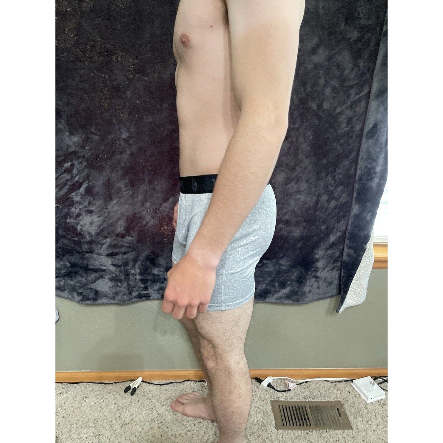 Men’s Small Icy Gray 32 Degrees Cool Boxer Briefs New
