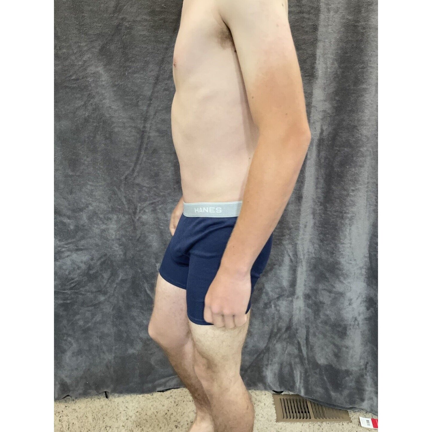 boy's Hanes youth XL Dark Blue boxer brief