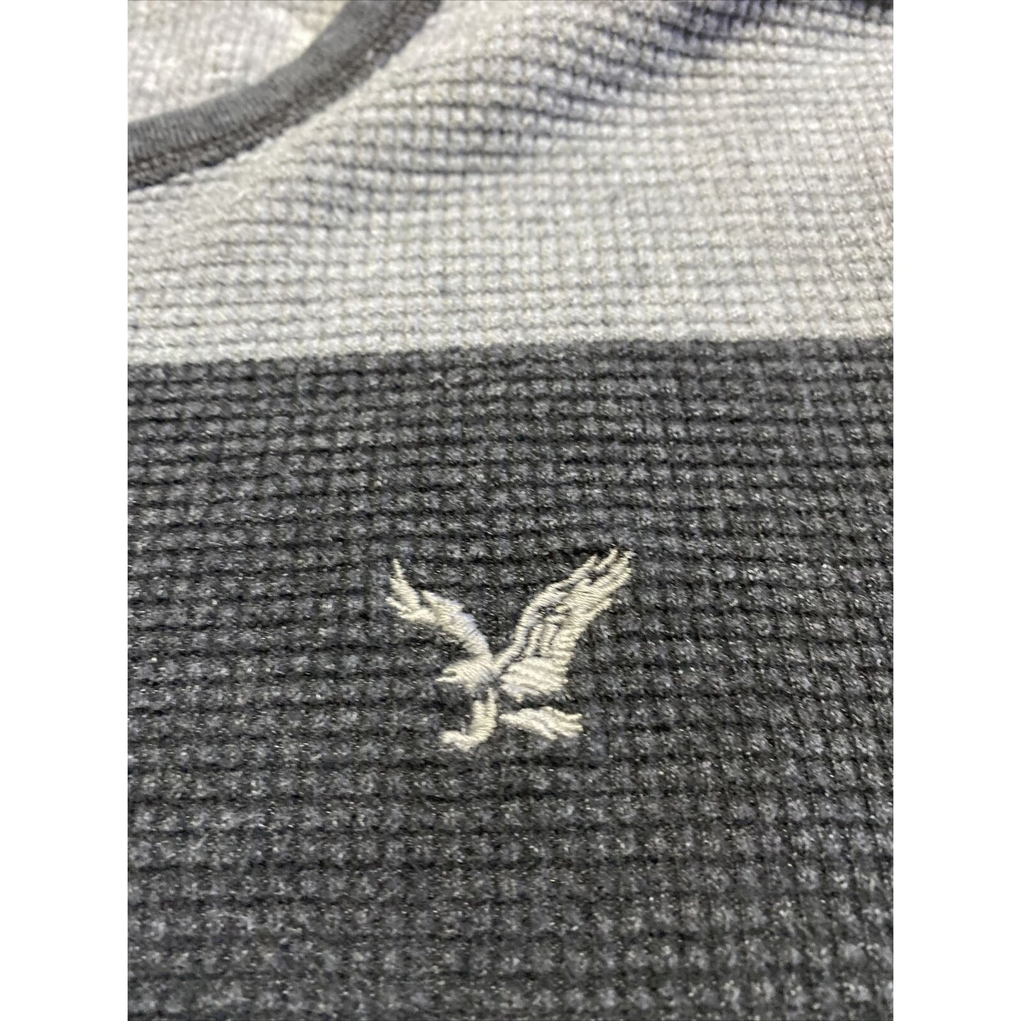 American Eagle Outfitters Vintage Fit Gray Stripes Men’s Large Cotton Pullover