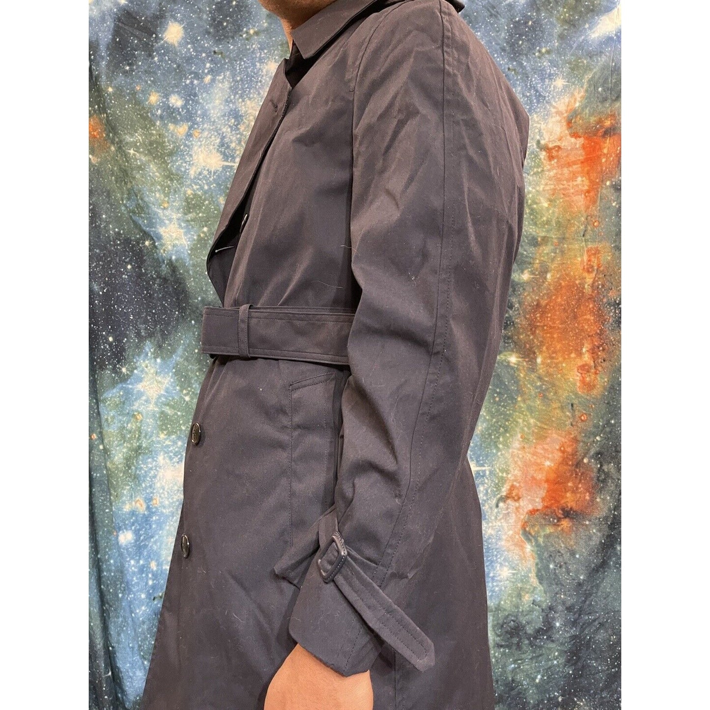 Air Force Dress Blues Trenchcoat with liner 40R Dark Blue