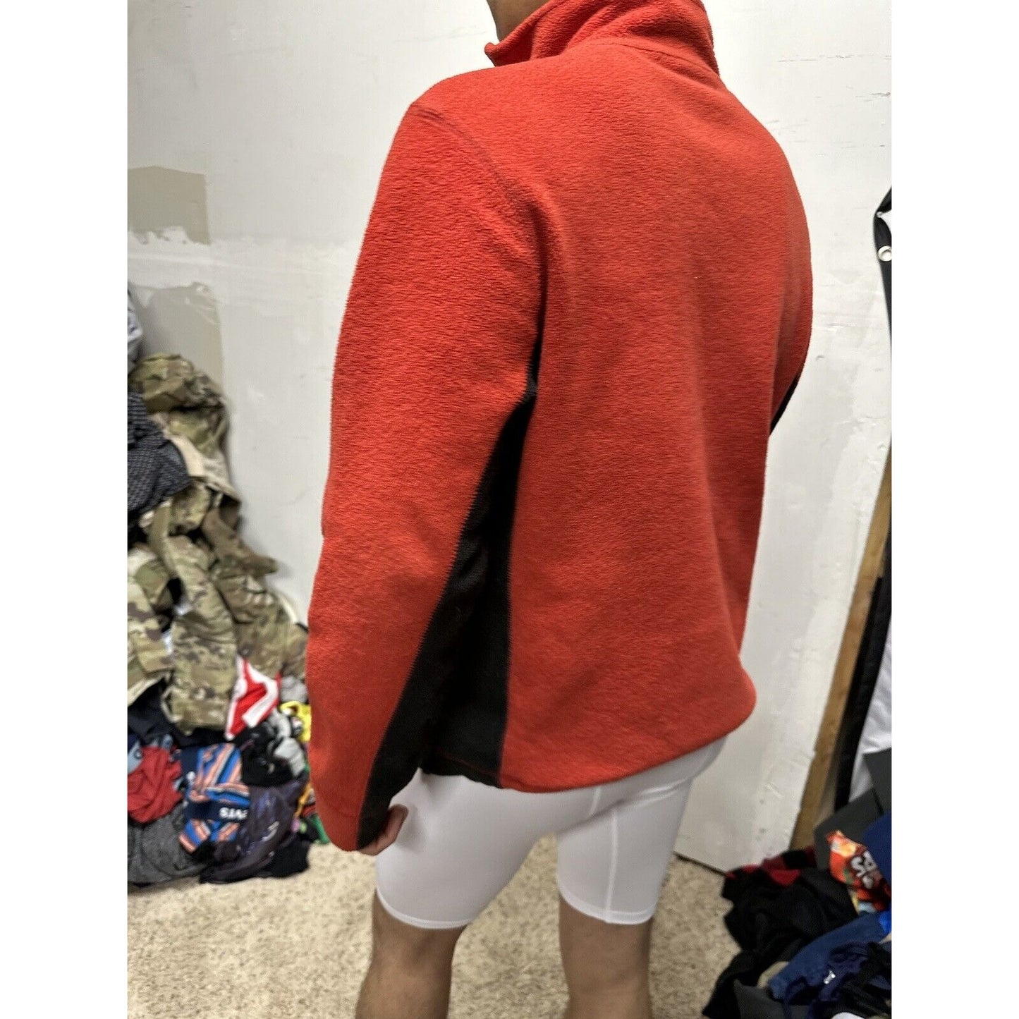 Men’s Red Small 1/4 Zip Gap Pullover Jacket