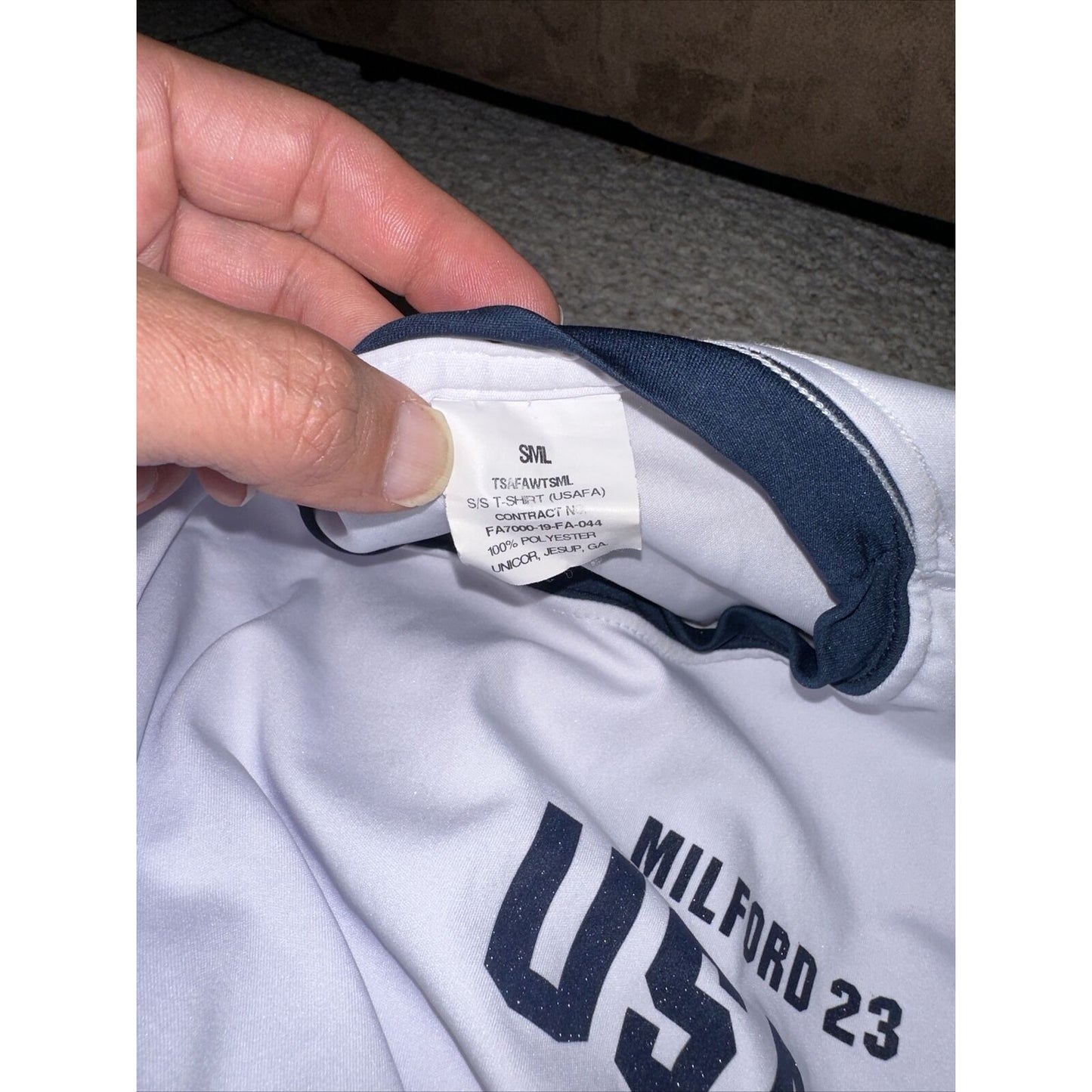 Men’s USAFA Pt Cadet Uniform Shirt Size Small Physical Fitness