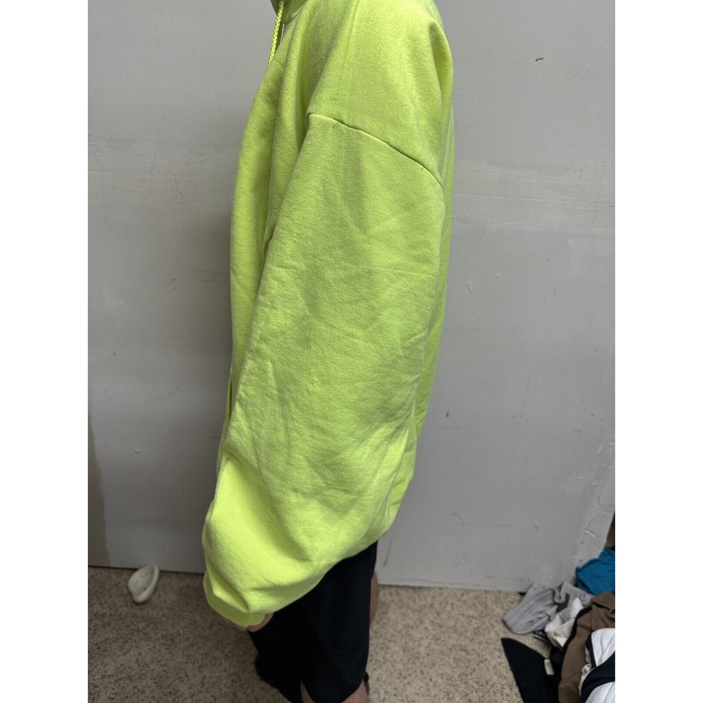Men’s Neon Yellow Monterey California XXL Hoodie Pullover