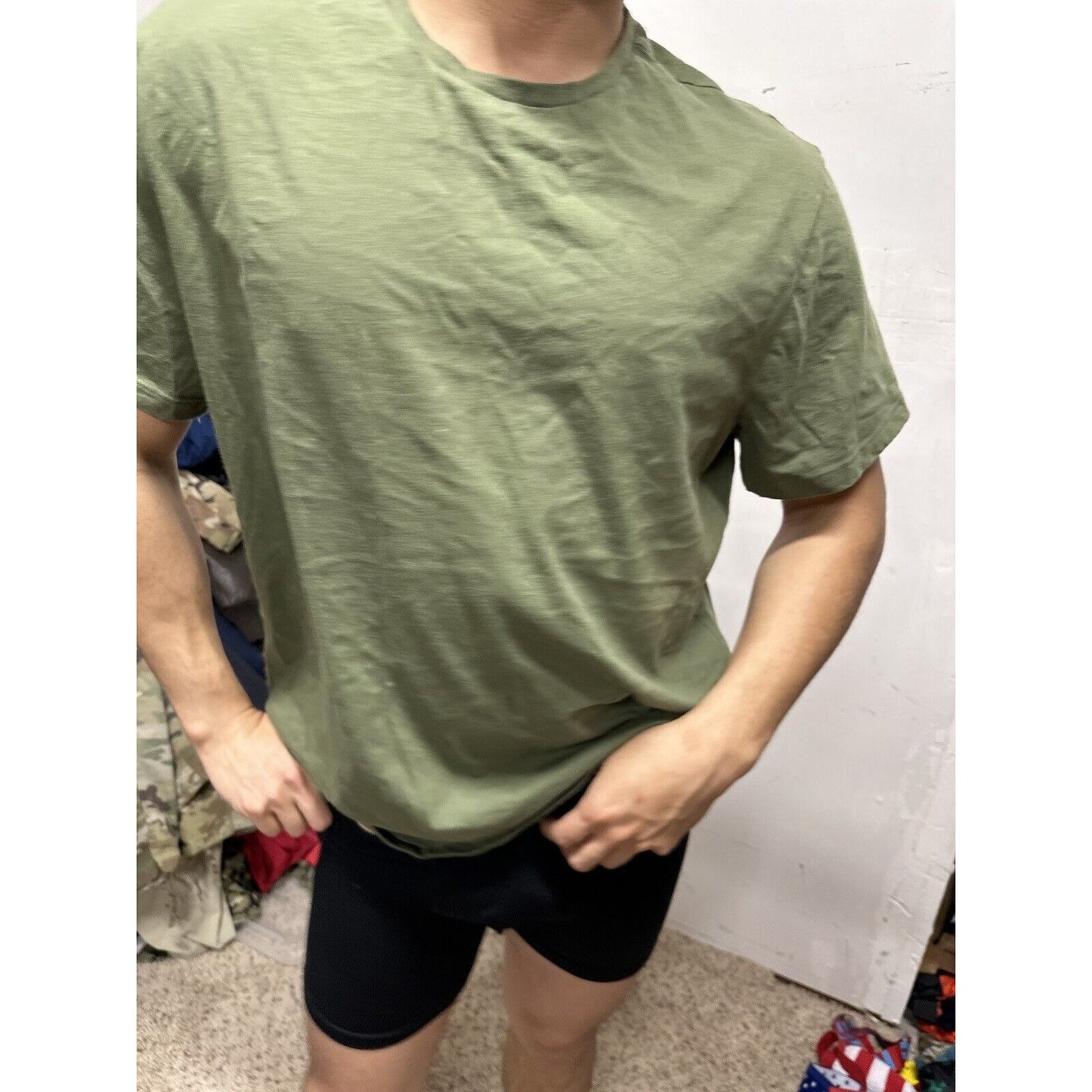 Men’s Urban Up Pipeline XXL Olive Green Marine Usmc Short Sleeve Tshirt