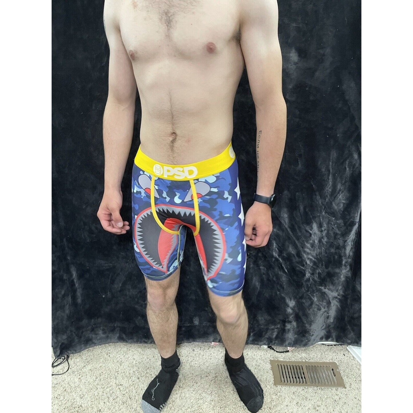 PSD Men’s Medium Merican Warface Boxer Briefs Blue Camo New