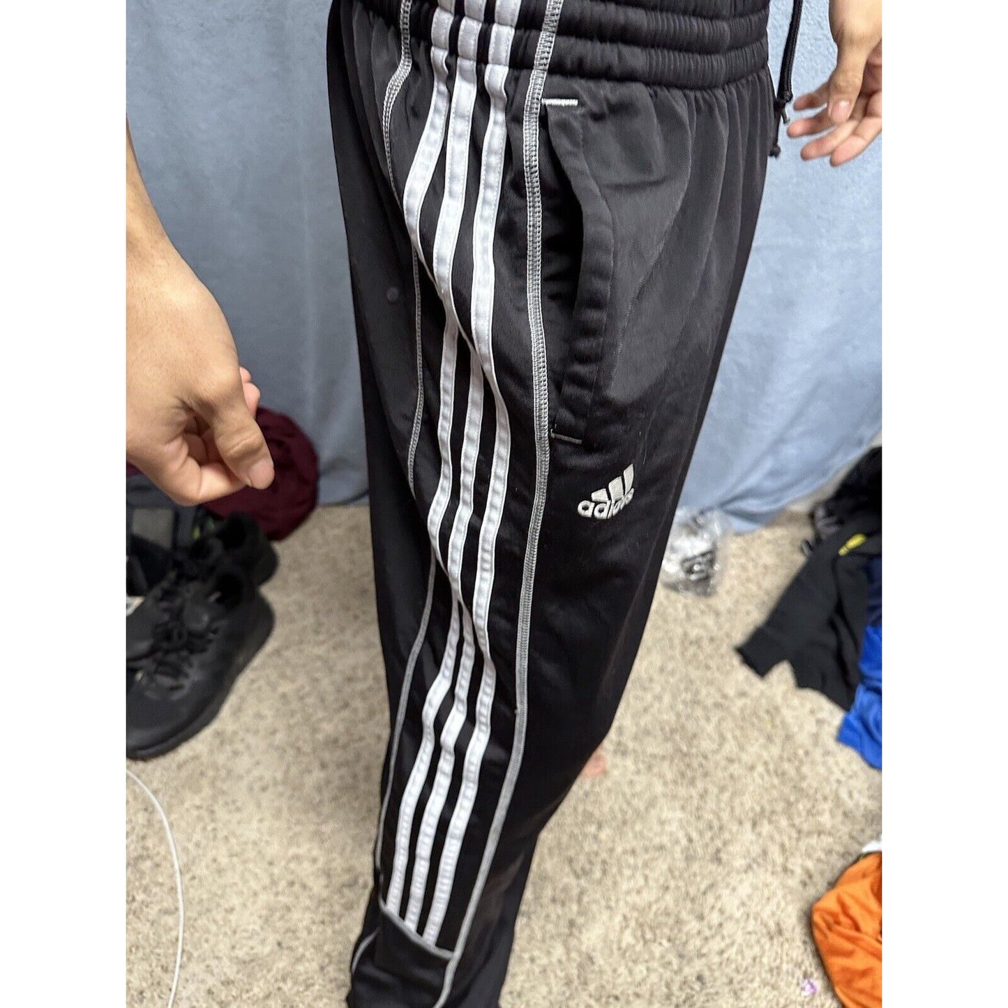 Men’s Black Adidas UVU Wrestling Sweat Pants Size XL Black