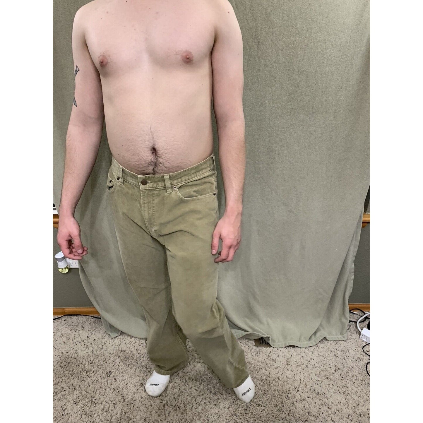 Old Navy Boot-cut Jeans 32x32 Khaki Corduroy
